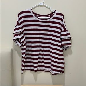 Ruffled Sleeve Shirt